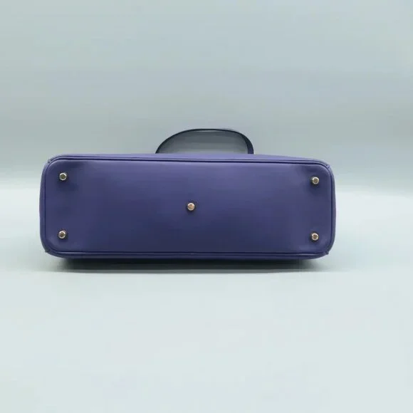 100% Authentic Dior Diorissimo Purple W/P Leather Satchel - Picture 5 of 12